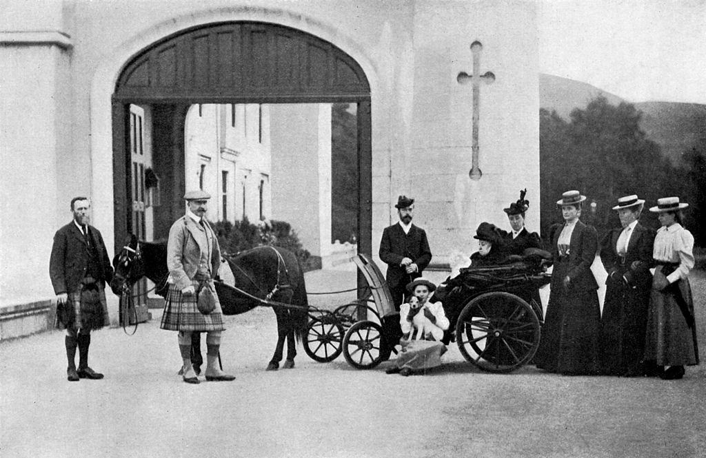 Queen Victoria with Czar Nicholas II of Russia , 1896.