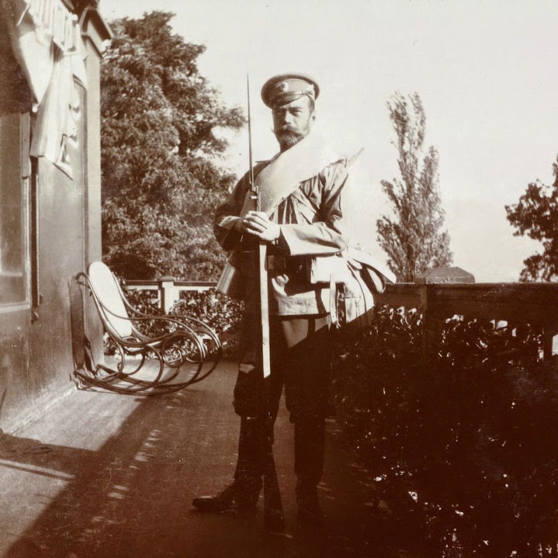 Nicholas II, ready as a soldier, 1910.