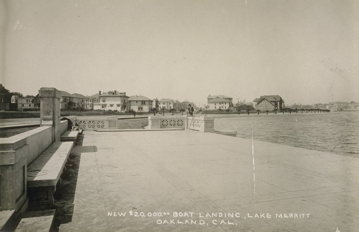 New $20,000.00 Boat Landing, Lake Merritt, Oakland, 1930s