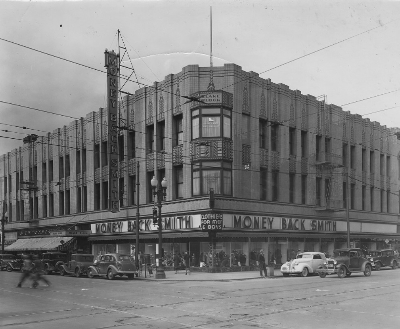 SW corner of 12th and Washington, 1940s