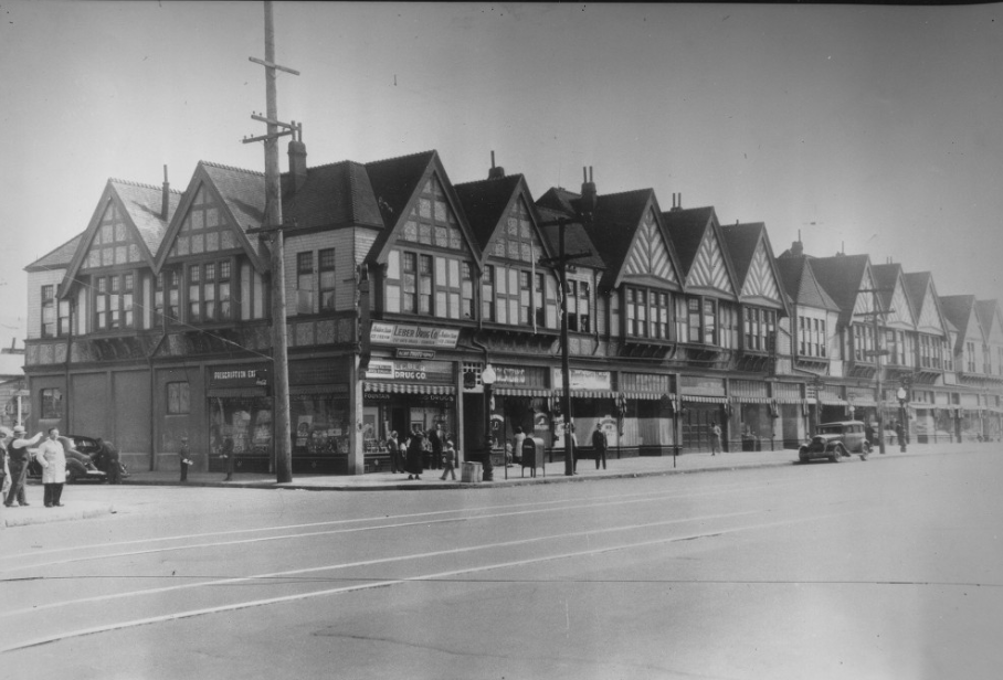 Apartment block, Seventh St., West Oakland, 1940s