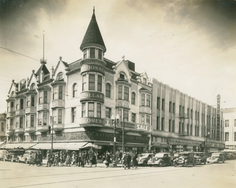 N. W. Corner, 11th and Washington, 1940s