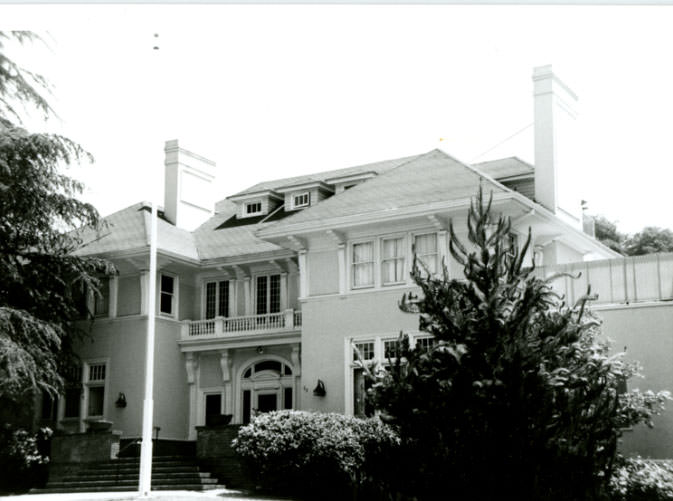 Clausen House at 88 Vernon Street in the Adams Point district, 1940s