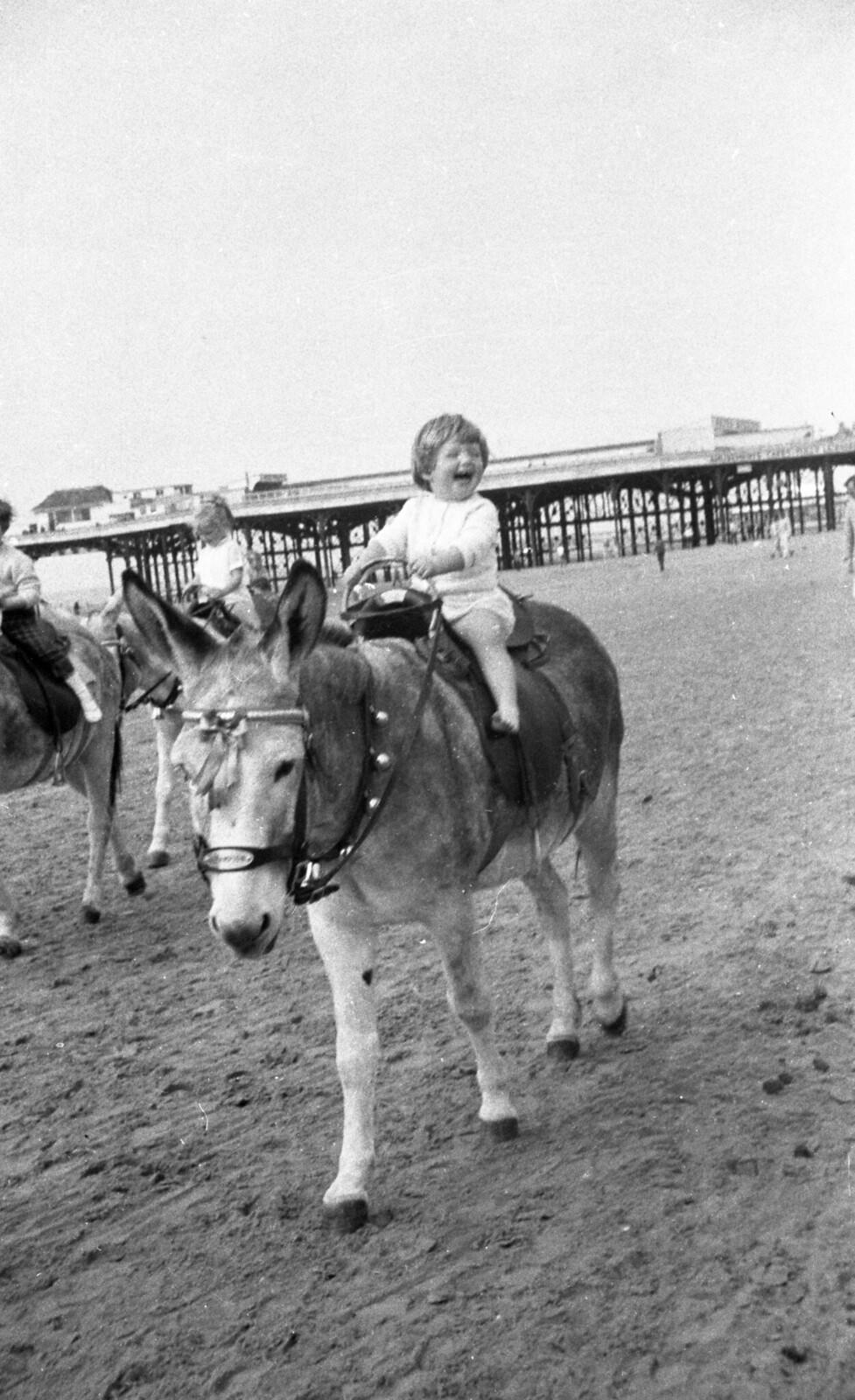 Historical Photos of People Enjoying Donkey Rides on the Beach from the Early 20th Century