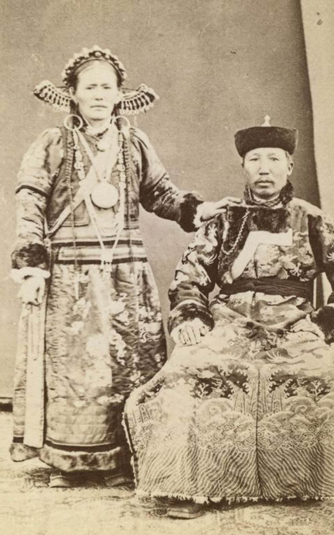 A wealthy Buryat couple.