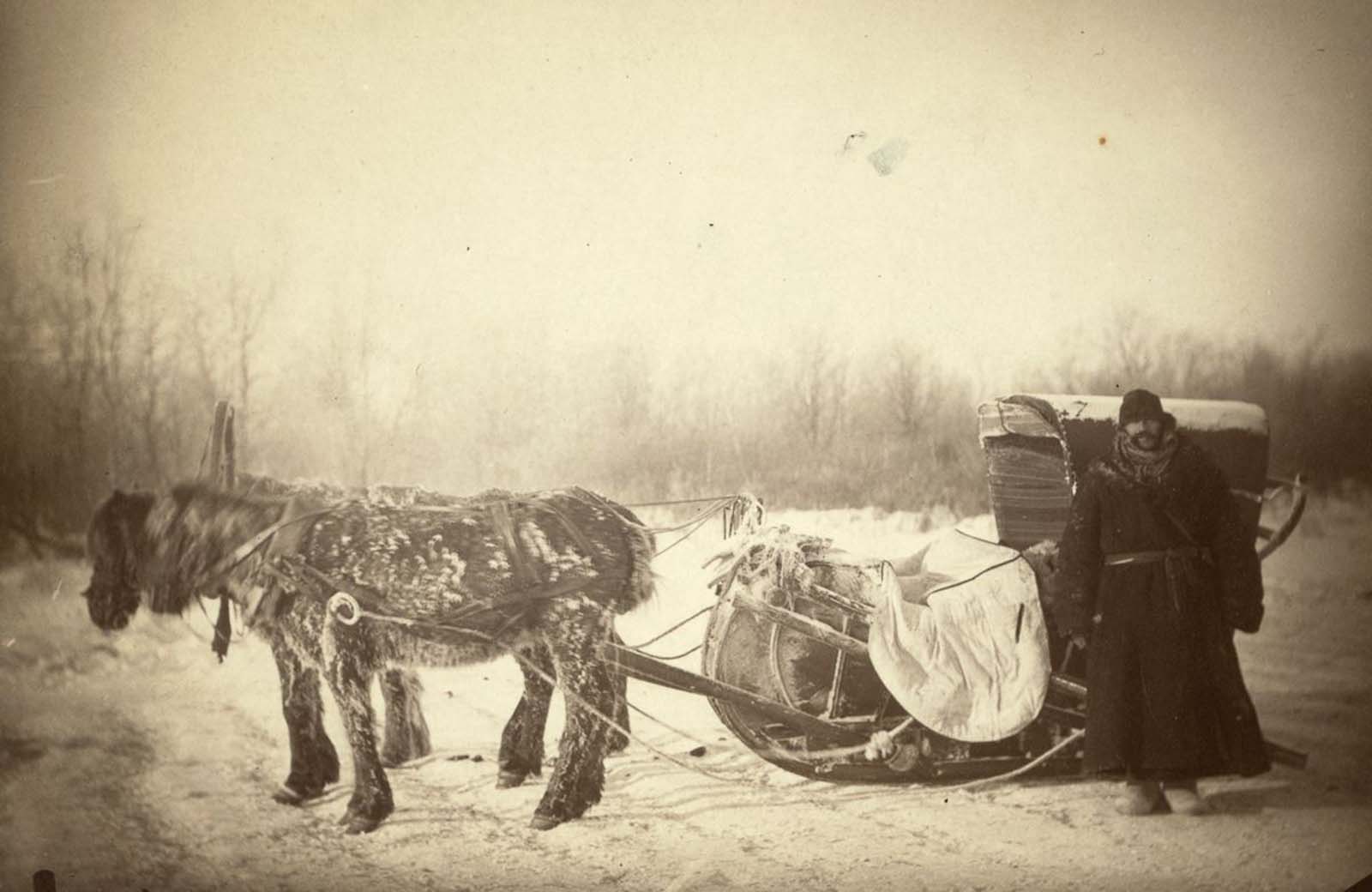 A posting sledge in Siberia.