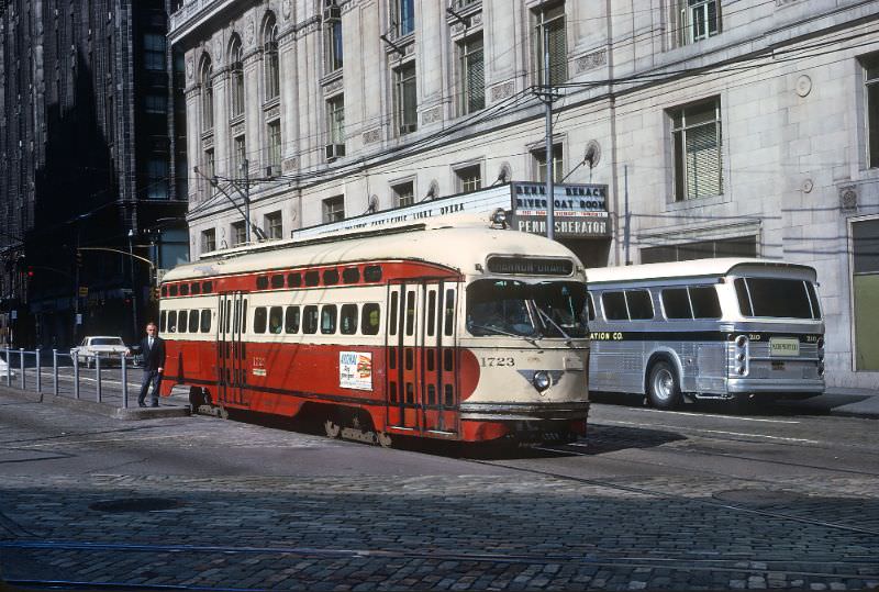 A Shannon-Drake car on Grant St. at 6th Avenue in downtown Pittsburgh, PA on June 27, 1965
