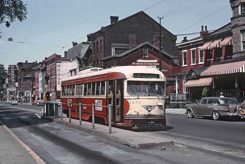 North Side Carrick via Bloomfield between Boyle and Loraine in Pittsburgh, PA on June 27, 1965