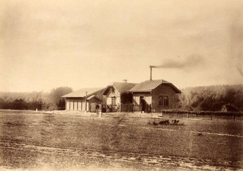 Pumping station at the Cēsis train station, August 5, 1889