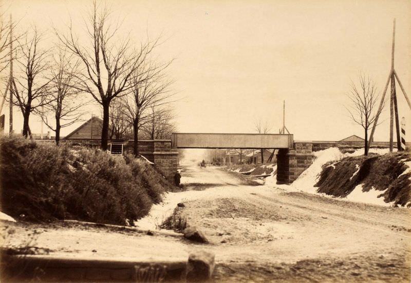 Railroad overpass over the Riia Street in Tartu, November 23, 1889