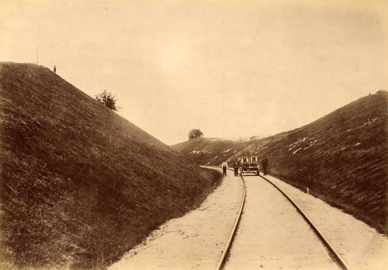 Railroad through the Amata Hollow, June 14, 1889