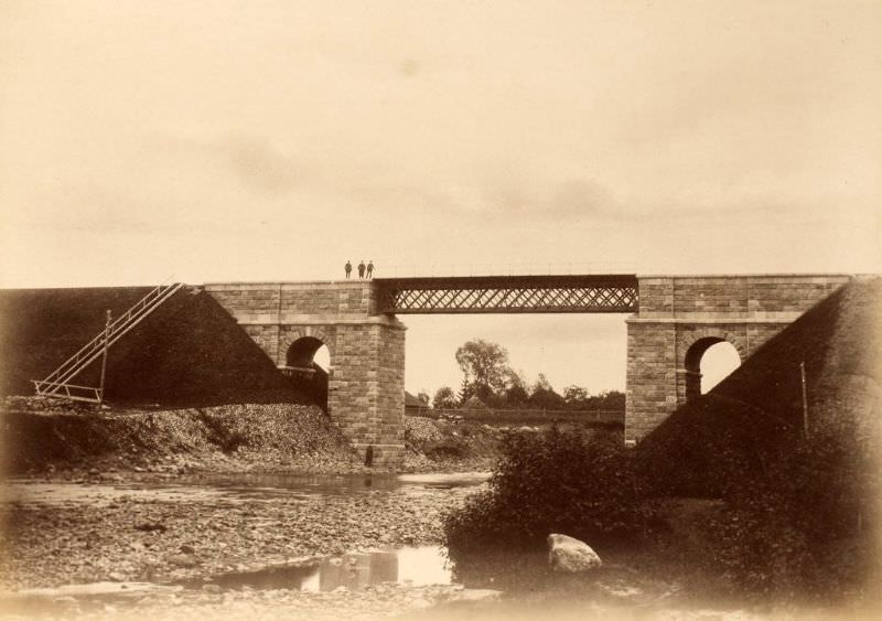 Railway bridge over the Amata River, June 20, 1889