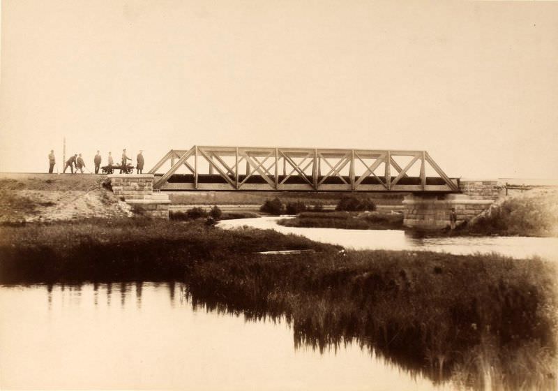Railway bridge over the Elva River, June 15, 1889