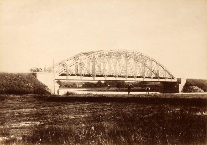 Railway bridge over the Jugla River, June 12, 1889