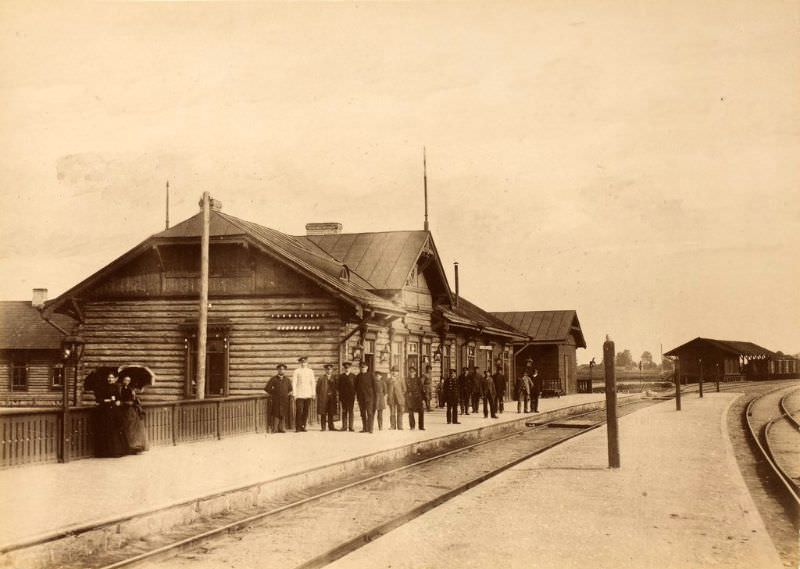 Zemitāni (Alexander Gate) train station in Riga, June 12, 1889