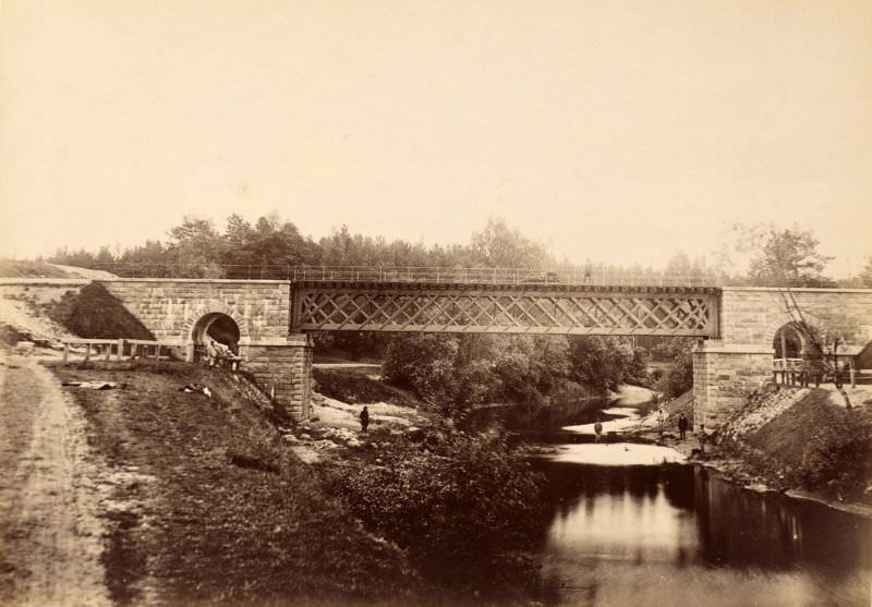 Railway bridge over the Abuls River, May 29, 1890