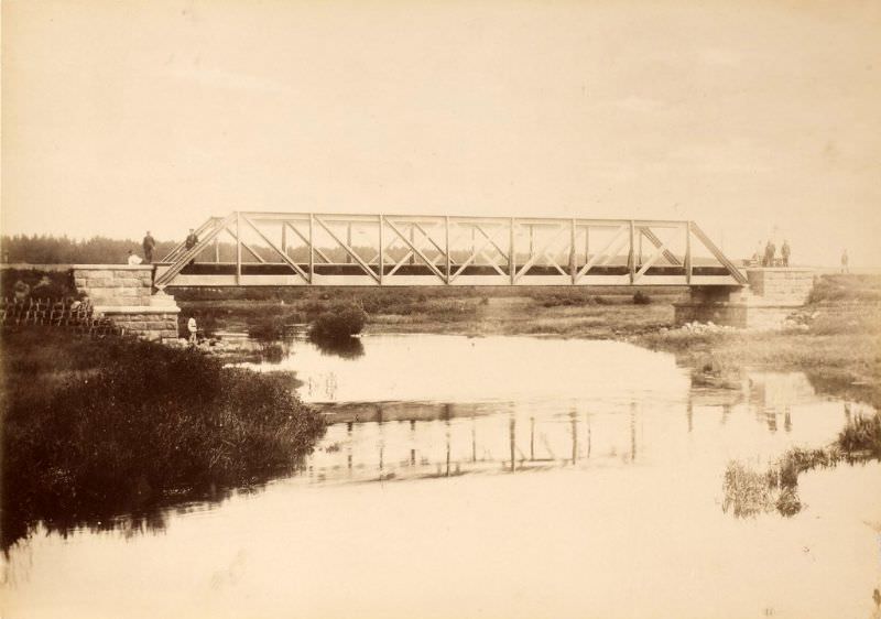 Railway bridge over the Piusa River, June 16, 1890