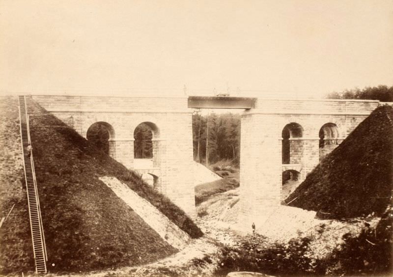 Railway bridge over the Tuderna Creek, June 16, 1890