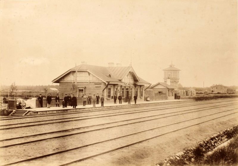 Valmiera train station, May 24, 1890