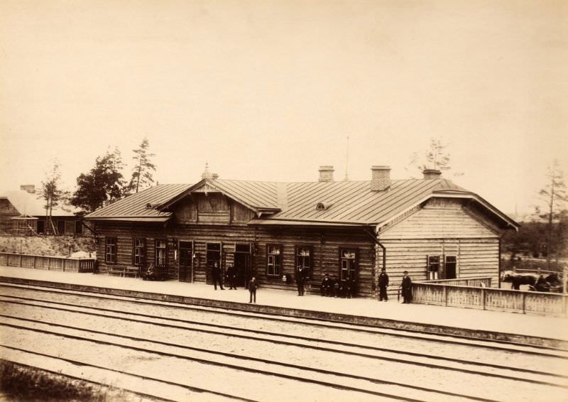 Võru train station, August 11, 1890