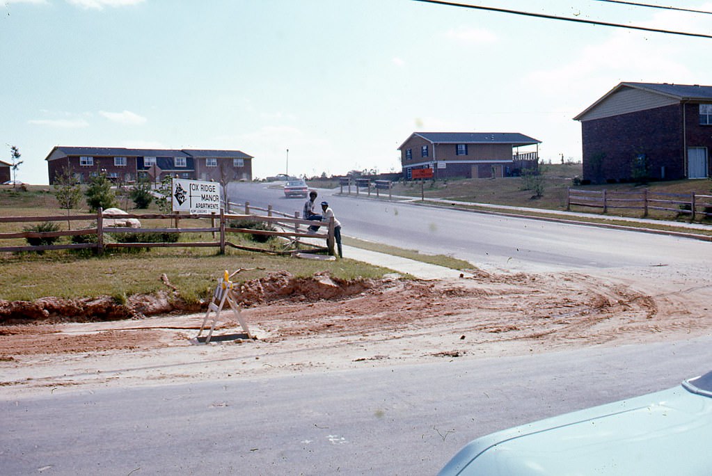 Fox Ridge Manor Apartments on Rock Quarry Road, Raleigh, 1970s