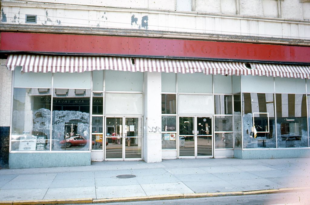 Former Woolworth's storefront, 200 Fayetteville Street, Raleigh, 1970s
