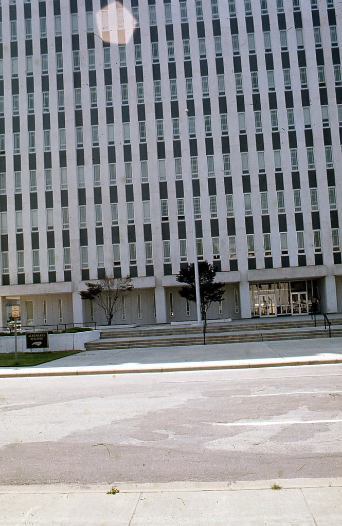 Entrance to Albemarle Building, Raleigh, 1970s