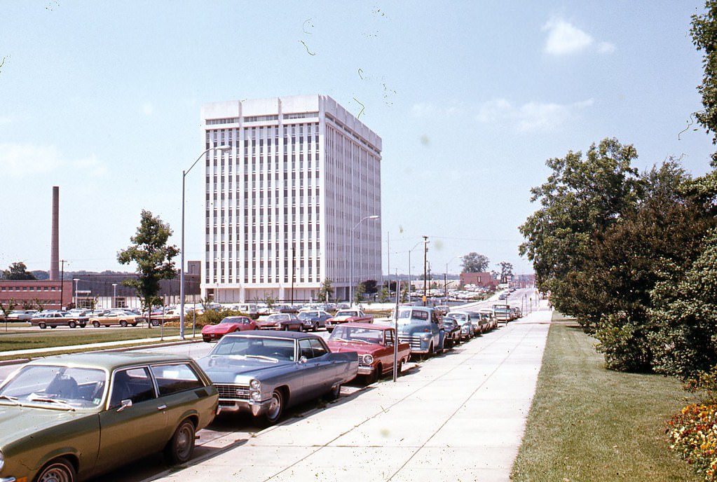Salisbury Street looking north, Raleigh, 1970s