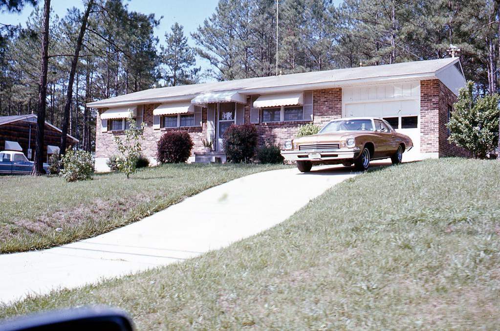 Residence at 2405 Rock Quarry Road in Raleigh, 1970s
