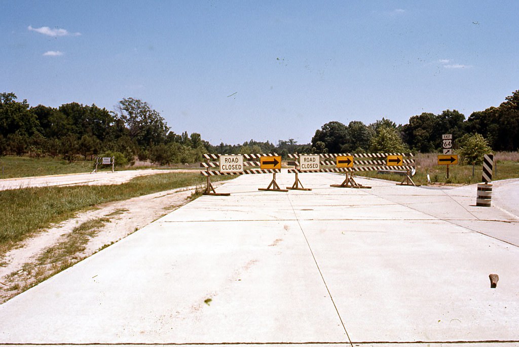 Raleigh Beltine terminus at New Bern Avenue exit, 1970s