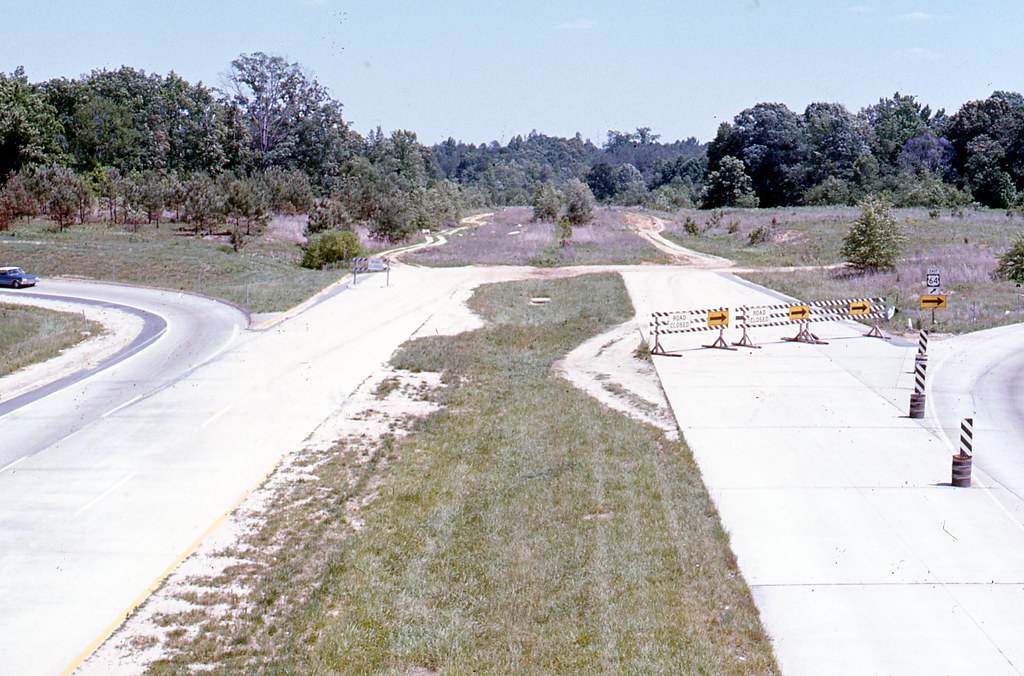 Raleigh Beltine terminus at New Bern Avenue exit, 1970s