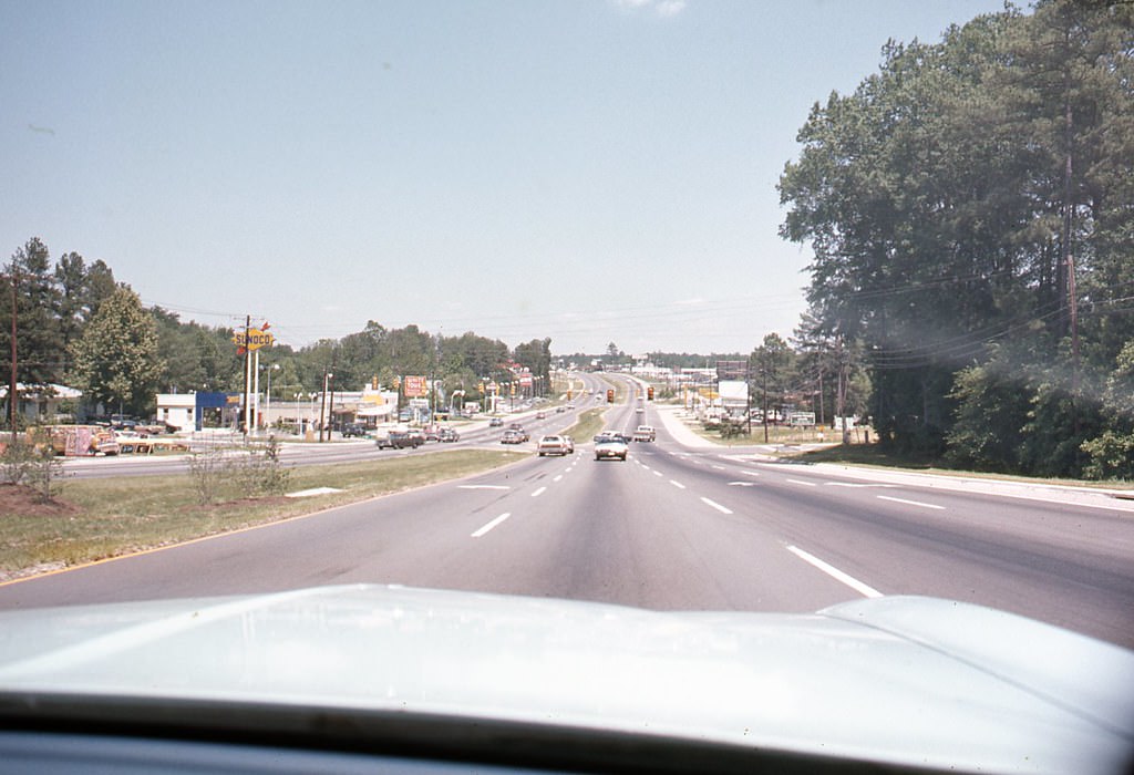 2800 Capital Boulevard (North Boulevard) looking north, Raleigh, 1970s