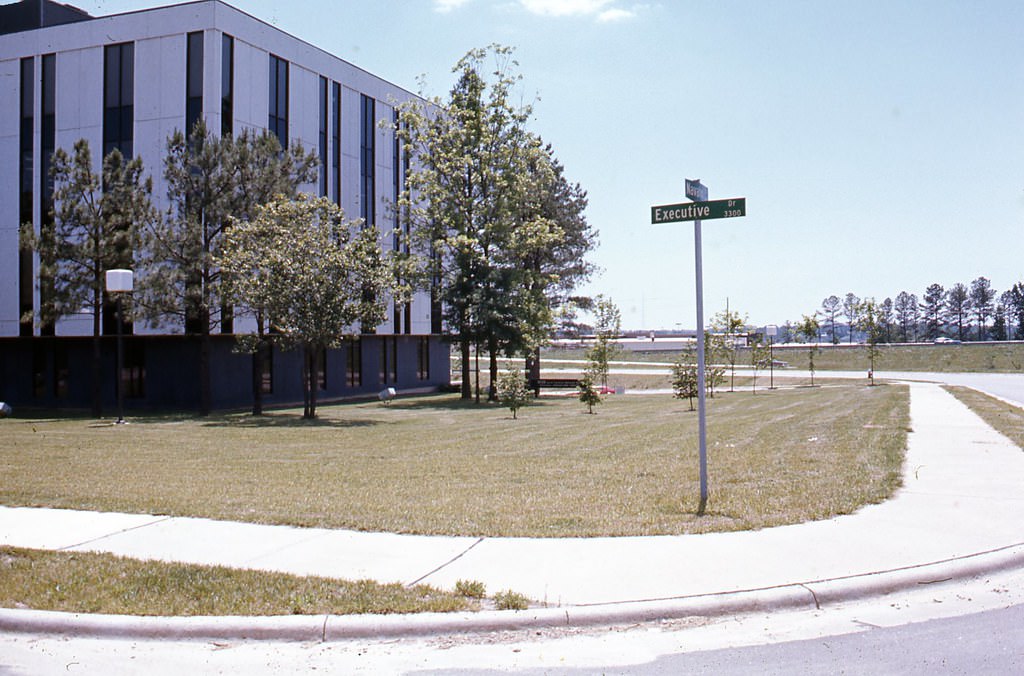 Intersection of Navaho and Executive Drive, Raleigh, 1970s