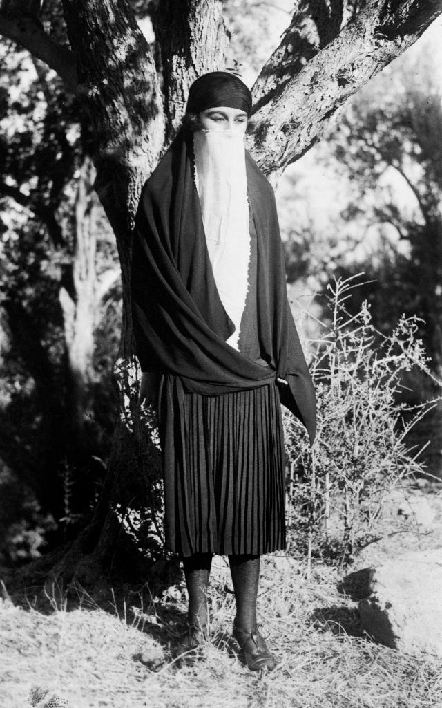 Woman in typical clothing in Rhodes, 1920s.