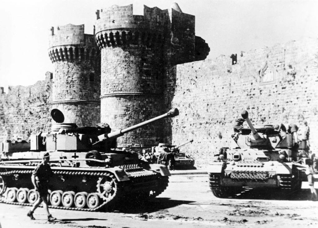 German troops in Rhodes during WWII, 1943.