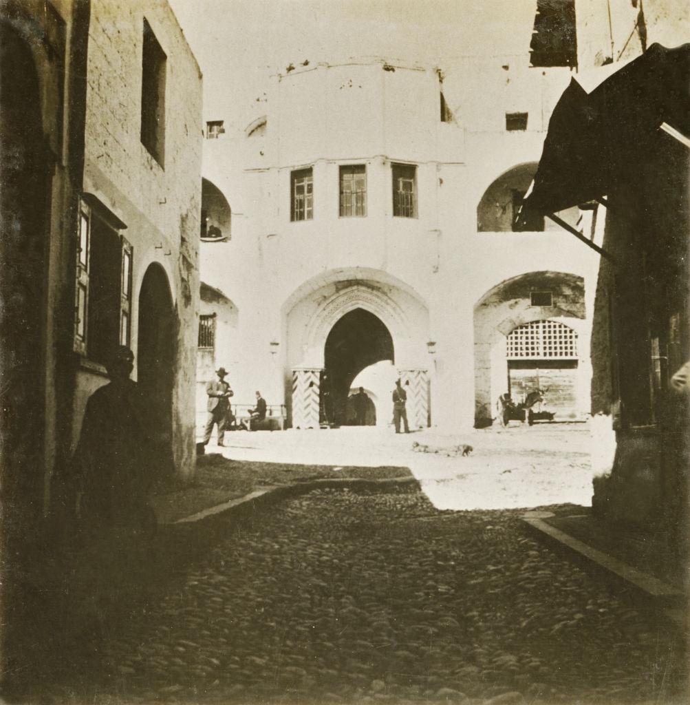 Interior of fort, Rhodes, 1906.