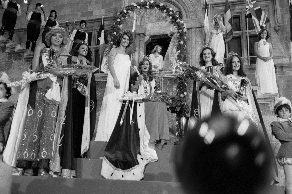 Riitta Inkeri Väisänen, Finnish actress, elected Miss Europe in Rhodes on June 5, 1976.