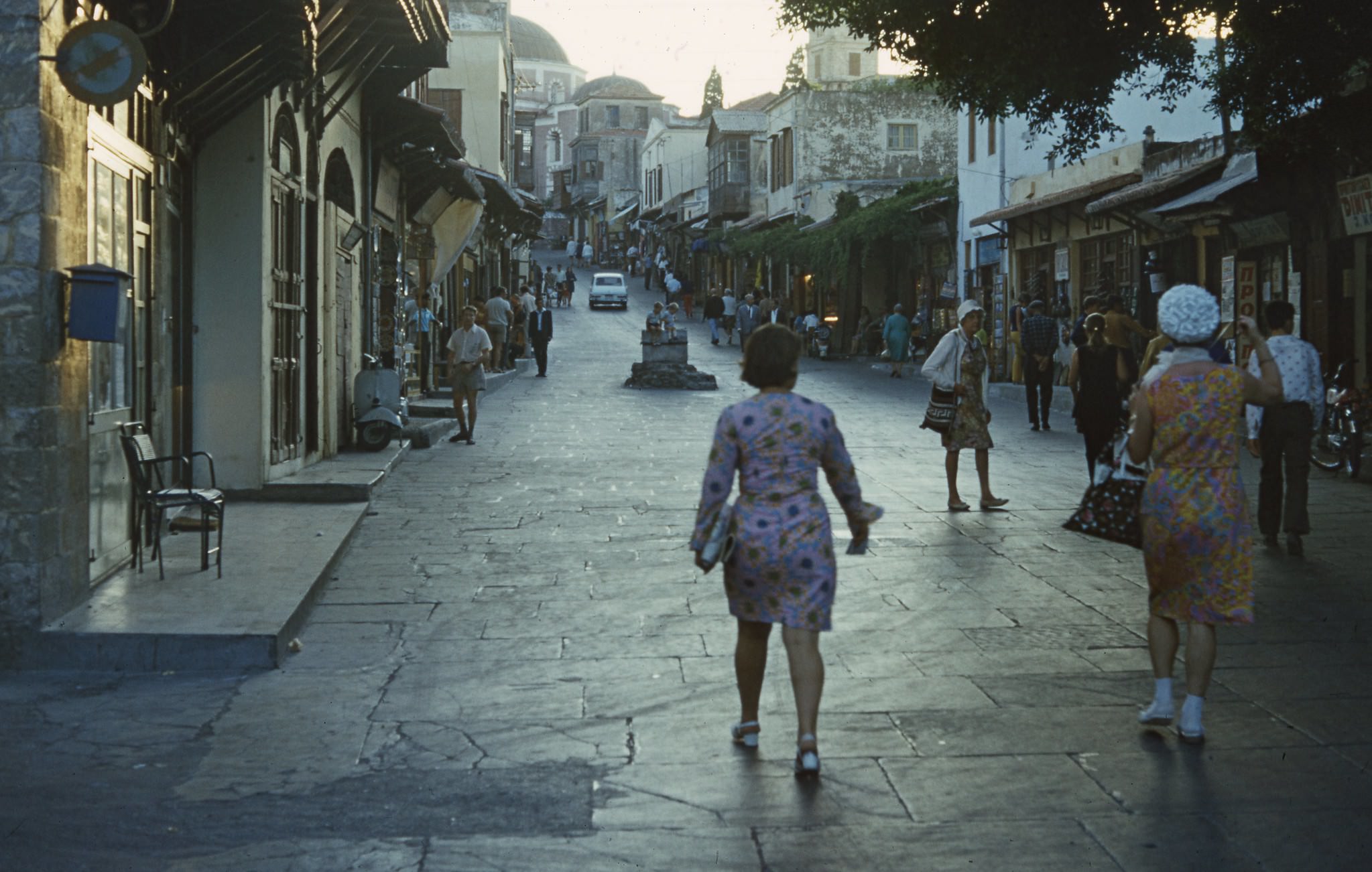 A woman in Rhodes old city, 1970.