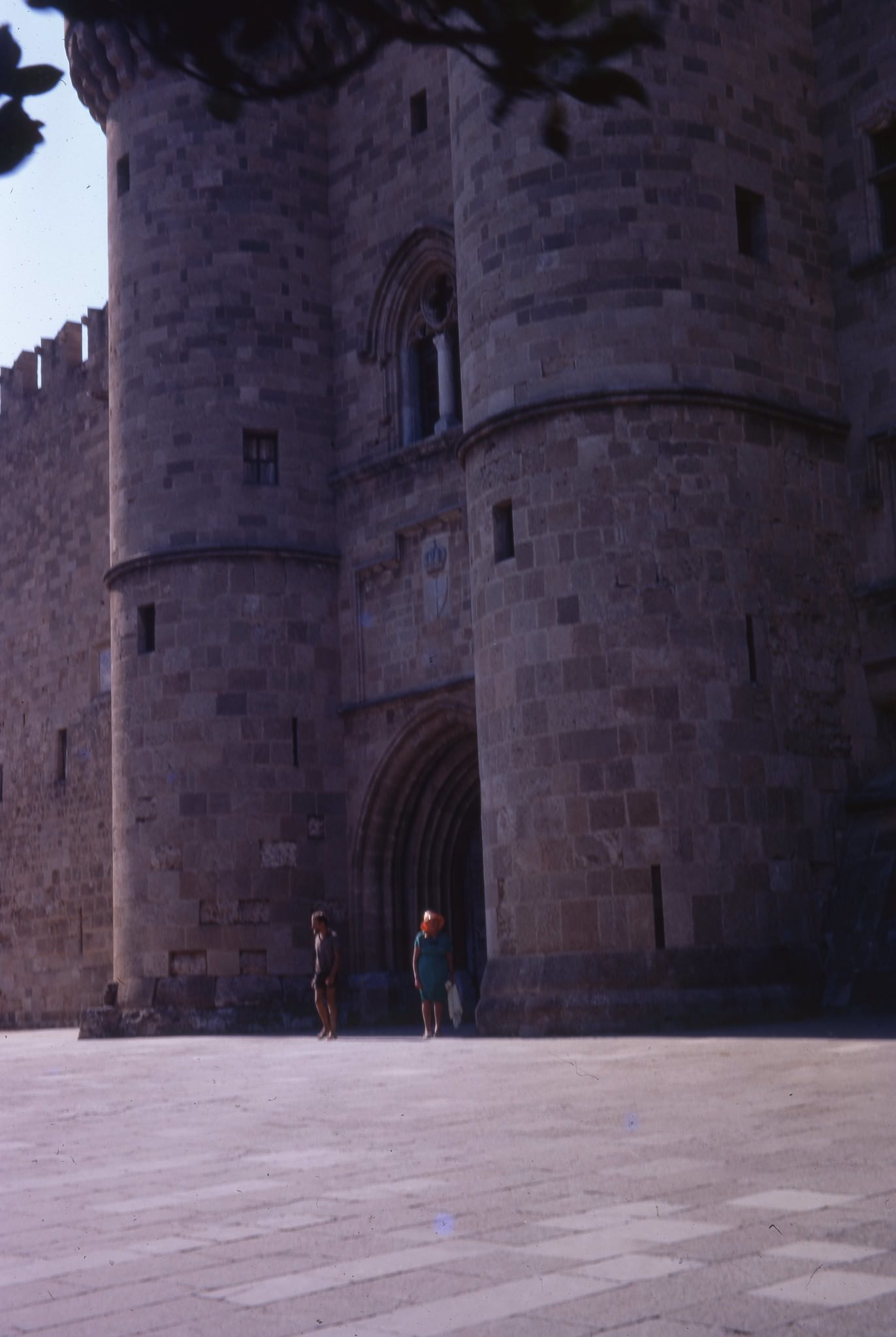 A cloth stall Old City Rhodes, 1970.