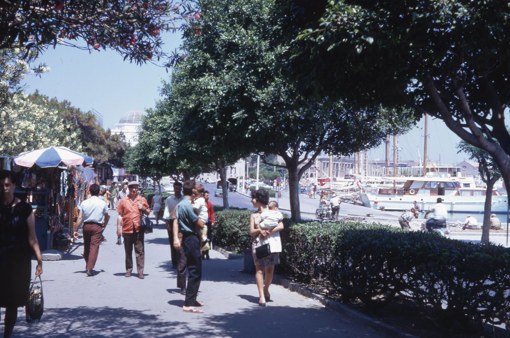 Rhodes harbour, 1970.