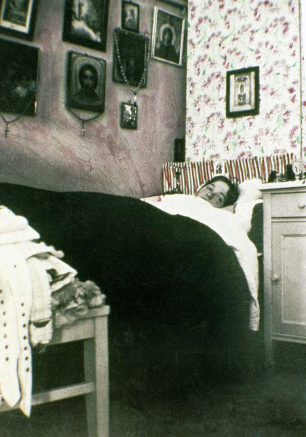 Olga Romanov in her bedroom.