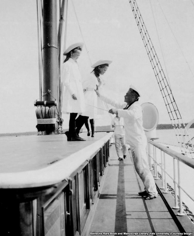 Two of the grand duchesses aboard the Standart.