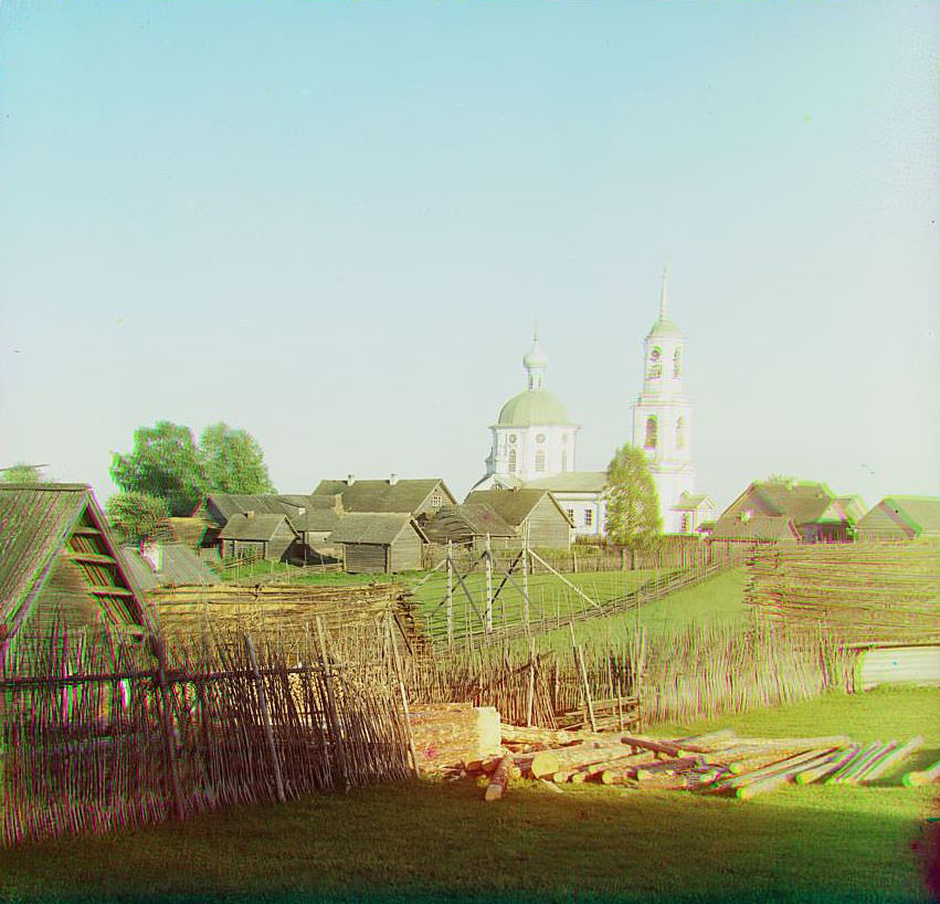 Church in Sterzh near the village of Novinka. St. Vladimir's (Peter and Paul) church, 1910
