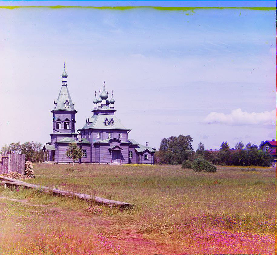 Nikol'skaia [St. Nicholas] Church in Lavrovo village, Shlissel'burg county, St. Petersburg province, 1909