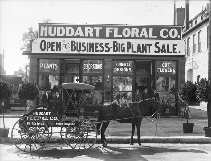 Huddart Floral Exterior, Salt Lake City, October 1904.