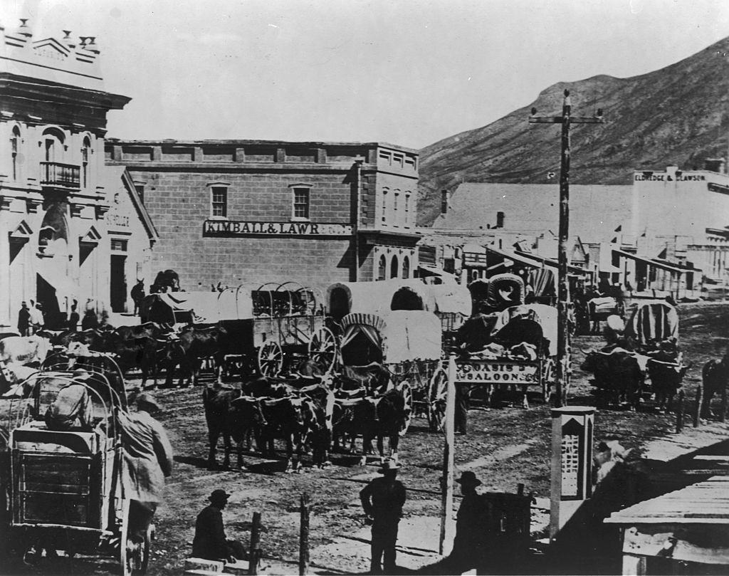 View along Main Street in Salt Lake City, 1900.