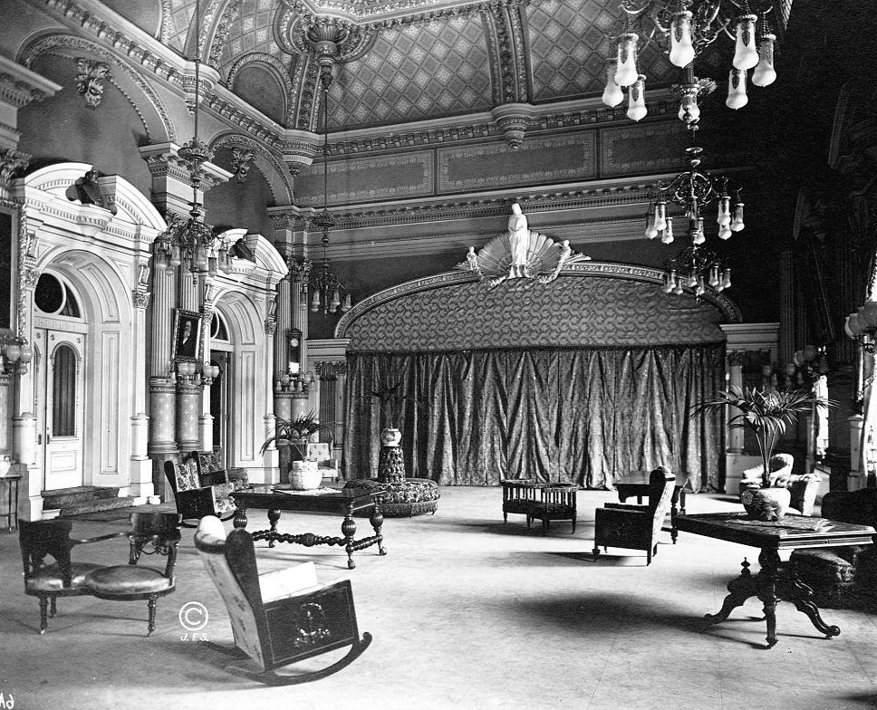 The Celestial Room in Salt Lake City's Mormon Temple, 1911.