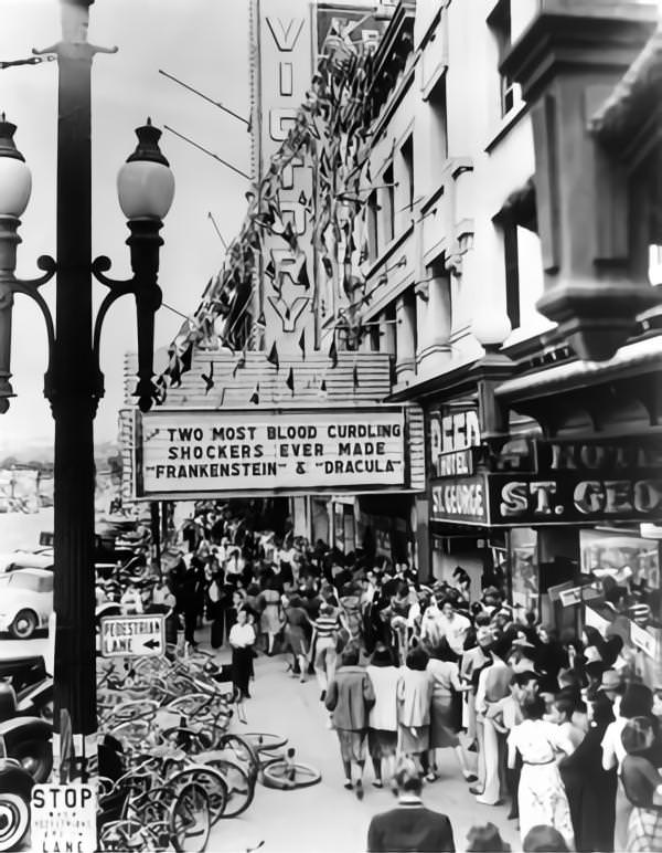 Frankenstein and Dracula 1938 Double Bill at Victory Theatre, Salt Lake City.