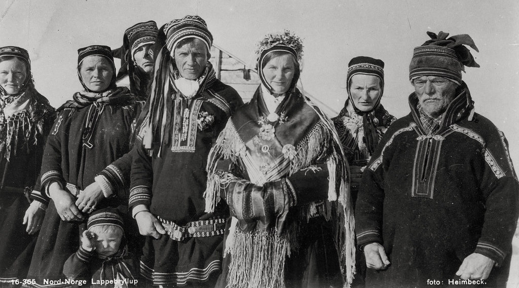 From a Sami wedding in Norway. 1900
