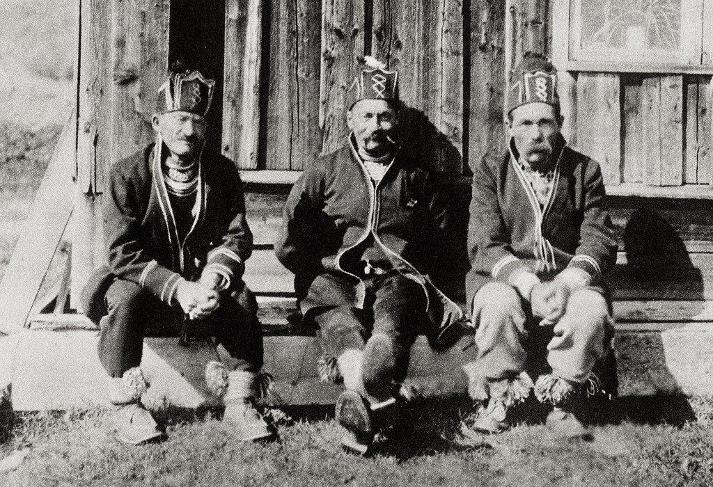 Sami men from Jämtland Sweden